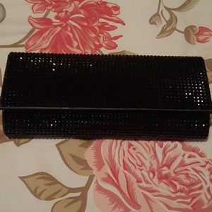 Aldo black clutch bag